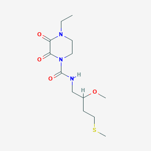 molecular formula C13H23N3O4S B2500453 4-Ethyl-N-(2-methoxy-4-methylsulfanylbutyl)-2,3-dioxopiperazine-1-carboxamide CAS No. 2310122-78-0