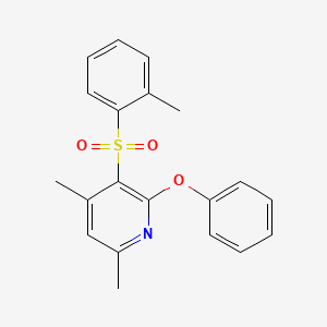 4,6-Dimethyl-3-[(2-methylphenyl)sulfonyl]-2-phenoxypyridine