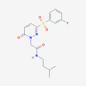 2-(3-((3-fluorophenyl)sulfonyl)-6-oxopyridazin-1(6H)-yl)-N-isopentylacetamide