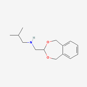 molecular formula C14H21NO2 B2500473 (5,9-Dihydro-6,8-dioxa-benzocyclohepten-7-ylmethyl)-isobutyl-amine CAS No. 435345-27-0