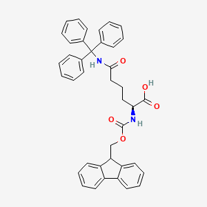 molecular formula C40H36N2O5 B2500480 Fmoc-L-Hgn(Trt)-OH CAS No. 1263046-43-0