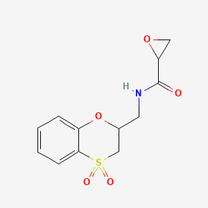 N-[(4,4-Dioxo-2,3-dihydro-1,4lambda6-benzoxathiin-2-yl)methyl]oxirane-2-carboxamide