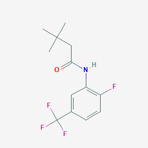 molecular formula C13H15F4NO B250050 N-[2-fluoro-5-(trifluoromethyl)phenyl]-3,3-dimethylbutanamide 