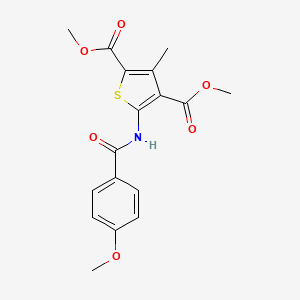 Dimethyl 5-(4-methoxybenzamido)-3-methylthiophene-2,4-dicarboxylate