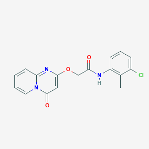 N-(3-chloro-2-methylphenyl)-2-((4-oxo-4H-pyrido[1,2-a]pyrimidin-2-yl)oxy)acetamide