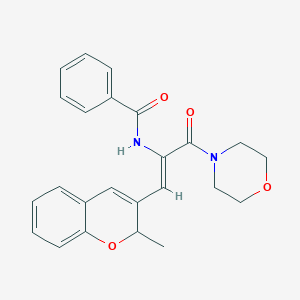 N-[(Z)-1-(2-methyl-2H-chromen-3-yl)-3-morpholin-4-yl-3-oxoprop-1-en-2-yl]benzamide