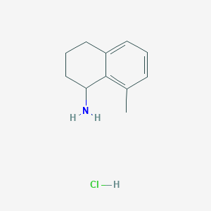 molecular formula C11H16ClN B2500533 8-Methyl-1,2,3,4-tetrahydronaphthalen-1-amine;hydrochloride CAS No. 2361644-79-1