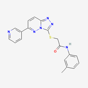 molecular formula C19H16N6OS B2500535 N-(3-methylphenyl)-2-[(6-pyridin-3-yl-[1,2,4]triazolo[4,3-b]pyridazin-3-yl)sulfanyl]acetamide CAS No. 894057-20-6