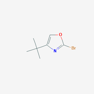 molecular formula C7H10BrNO B2500538 2-Bromo-4-(tert-butyl)oxazole CAS No. 1595737-86-2