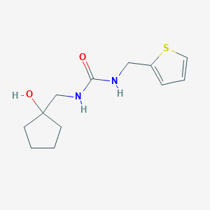 molecular formula C12H18N2O2S B2500539 1-((1-Hydroxycyclopentyl)methyl)-3-(thiophen-2-ylmethyl)urea CAS No. 1219914-60-9