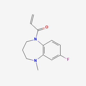 1-(7-Fluoro-5-methyl-3,4-dihydro-2H-1,5-benzodiazepin-1-yl)prop-2-en-1-one