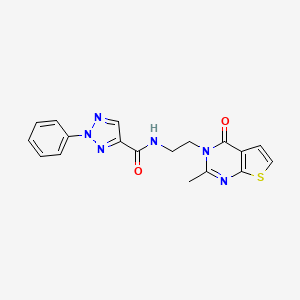 N-(2-(2-methyl-4-oxothieno[2,3-d]pyrimidin-3(4H)-yl)ethyl)-2-phenyl-2H-1,2,3-triazole-4-carboxamide