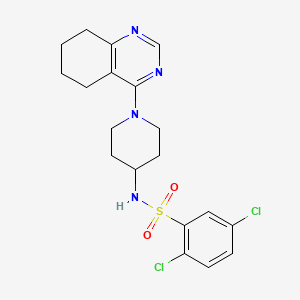 2,5-dichloro-N-(1-(5,6,7,8-tetrahydroquinazolin-4-yl)piperidin-4-yl)benzenesulfonamide