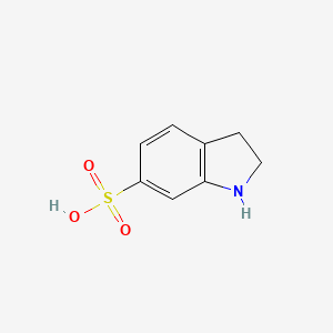 molecular formula C8H9NO3S B2500581 2,3-dihydro-1H-indole-6-sulfonic acid CAS No. 80279-71-6