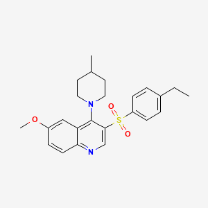 3-(4-Ethylphenyl)sulfonyl-6-methoxy-4-(4-methylpiperidin-1-yl)quinoline