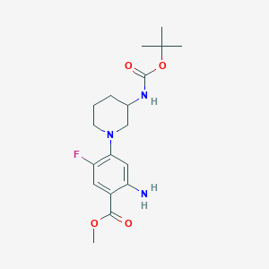 Methyl (S)-2-Amino-4-[3-(Boc-amino)-1-piperidyl]-5-fluorobenzoate