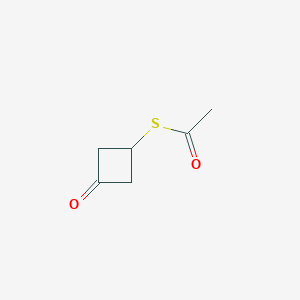 molecular formula C6H8O2S B2500607 S-(3-Oxocyclobutyl) ethanethioate CAS No. 2580240-44-2