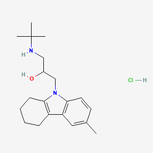 molecular formula C20H31ClN2O B2500629 1-(叔丁基氨基)-3-(6-甲基-3,4-二氢-1H-咔唑-9(2H)-基)丙醇；盐酸盐 CAS No. 1052412-79-9