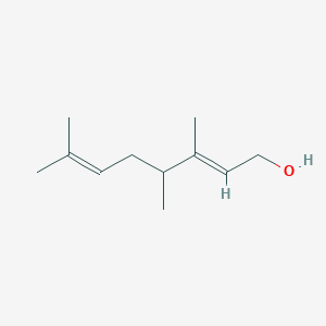 molecular formula C11H20O B2500634 3,4,7-三甲基-2E,6-辛二烯-1-醇 CAS No. 127116-08-9