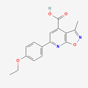 6-(4-Ethoxyphenyl)-3-methyl-[1,2]oxazolo[5,4-b]pyridine-4-carboxylic acid