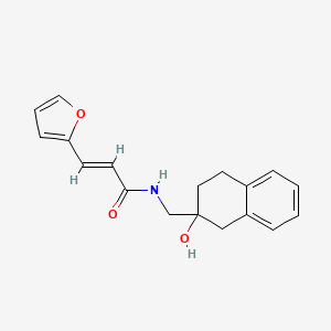 (E)-3-(furan-2-yl)-N-((2-hydroxy-1,2,3,4-tetrahydronaphthalen-2-yl)methyl)acrylamide