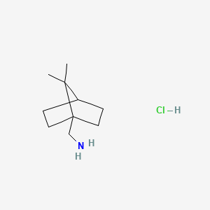 molecular formula C10H20ClN B2500645 (7,7-二甲基双环[2.2.1]庚烷-1-基)甲胺；盐酸盐 CAS No. 2173999-73-8