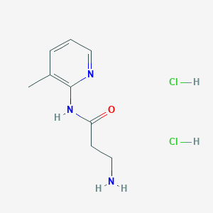 molecular formula C9H15Cl2N3O B2500651 3-amino-N-(3-methylpyridin-2-yl)propanamide dihydrochloride CAS No. 1909325-75-2