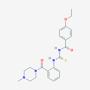 4-ethoxy-N-({2-[(4-methylpiperazin-1-yl)carbonyl]phenyl}carbamothioyl)benzamide