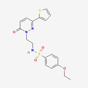 4-ethoxy-N-(2-(6-oxo-3-(thiophen-2-yl)pyridazin-1(6H)-yl)ethyl)benzenesulfonamide