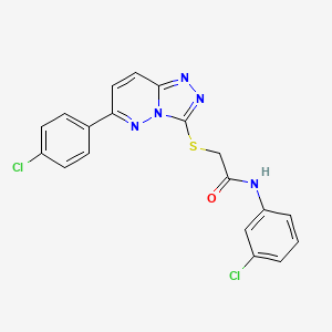 N-(3-chlorophenyl)-2-((6-(4-chlorophenyl)-[1,2,4]triazolo[4,3-b]pyridazin-3-yl)thio)acetamide
