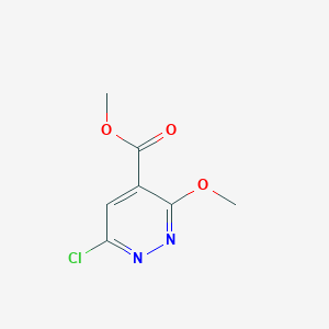 molecular formula C7H7ClN2O3 B2500690 Methyl 6-chloro-3-methoxypyridazine-4-carboxylate CAS No. 1591827-16-5