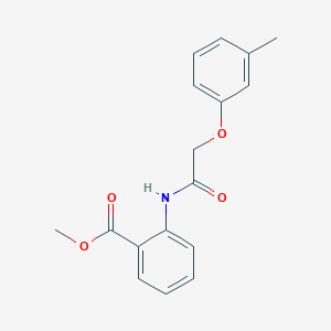 molecular formula C17H17NO4 B2500706 甲基 2-{[(3-甲基苯氧基)乙酰]氨基}苯甲酸酯 CAS No. 109395-46-2