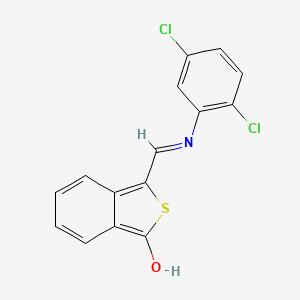 molecular formula C15H9Cl2NOS B2500715 3-[(2,5-dichloroanilino)methylene]-2-benzothiophen-1(3H)-one CAS No. 339114-99-7