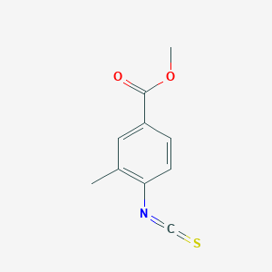 molecular formula C10H9NO2S B2500720 Methyl 4-isothiocyanato-3-methylbenzoate CAS No. 1360960-70-8