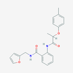 N-(2-furylmethyl)-2-{[2-(4-methylphenoxy)propanoyl]amino}benzamide