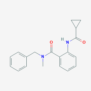 molecular formula C19H20N2O2 B250077 N-benzyl-2-[(cyclopropylcarbonyl)amino]-N-methylbenzamide 