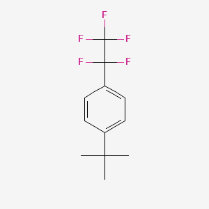 molecular formula C12H13F5 B2500773 4-tert-Butylpentafluoroethylbenzene CAS No. 1092349-84-2
