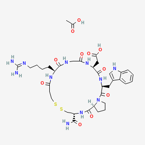 molecular formula C37H52N11O11S2 B2500776 Eptifibatide (acetate) CAS No. 881997-86-0