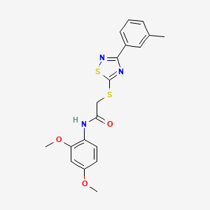 N-(2,4-dimethoxyphenyl)-2-((3-(m-tolyl)-1,2,4-thiadiazol-5-yl)thio)acetamide