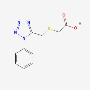 2-[(1-phenyltetrazol-5-yl)methylsulfanyl]acetic Acid