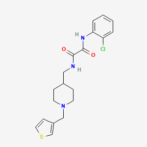 N1-(2-chlorophenyl)-N2-((1-(thiophen-3-ylmethyl)piperidin-4-yl)methyl)oxalamide