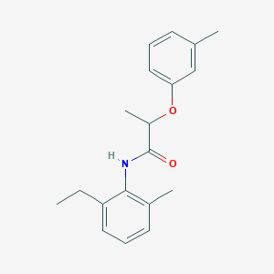 molecular formula C19H23NO2 B250080 N-(2-ethyl-6-methylphenyl)-2-(3-methylphenoxy)propanamide 