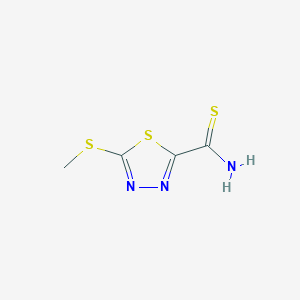 5-Methylsulfanyl-1,3,4-thiadiazole-2-carbothioamide