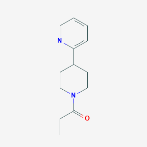 molecular formula C13H16N2O B2500808 1-(4-Pyridin-2-ylpiperidin-1-yl)prop-2-en-1-one CAS No. 2224536-25-6