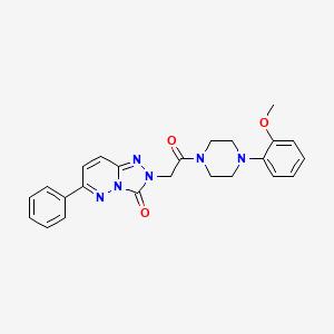 molecular formula C24H24N6O3 B2500810 2-(2-(4-(2-methoxyphenyl)piperazin-1-yl)-2-oxoethyl)-6-phenyl-[1,2,4]triazolo[4,3-b]pyridazin-3(2H)-one CAS No. 1251677-74-3