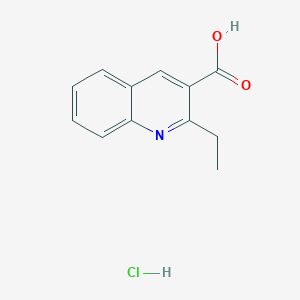 molecular formula C12H12ClNO2 B2500824 2-乙基-3-喹啉羧酸盐酸盐 CAS No. 888014-11-7