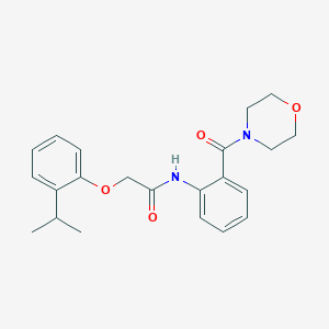 2-(2-isopropylphenoxy)-N-[2-(4-morpholinylcarbonyl)phenyl]acetamide