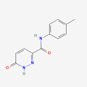 molecular formula C12H11N3O2 B2500849 N-(4-methylphenyl)-6-oxo-1H-pyridazine-3-carboxamide CAS No. 846063-74-9