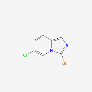 molecular formula C7H4BrClN2 B2500855 3-Bromo-6-chloroimidazo[1,5-a]pyridine CAS No. 1263057-14-2