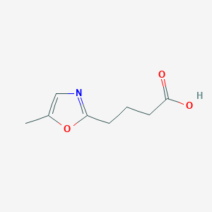 molecular formula C8H11NO3 B2500860 4-(5-Methyl-1,3-oxazol-2-yl)butanoic acid CAS No. 1368714-42-4